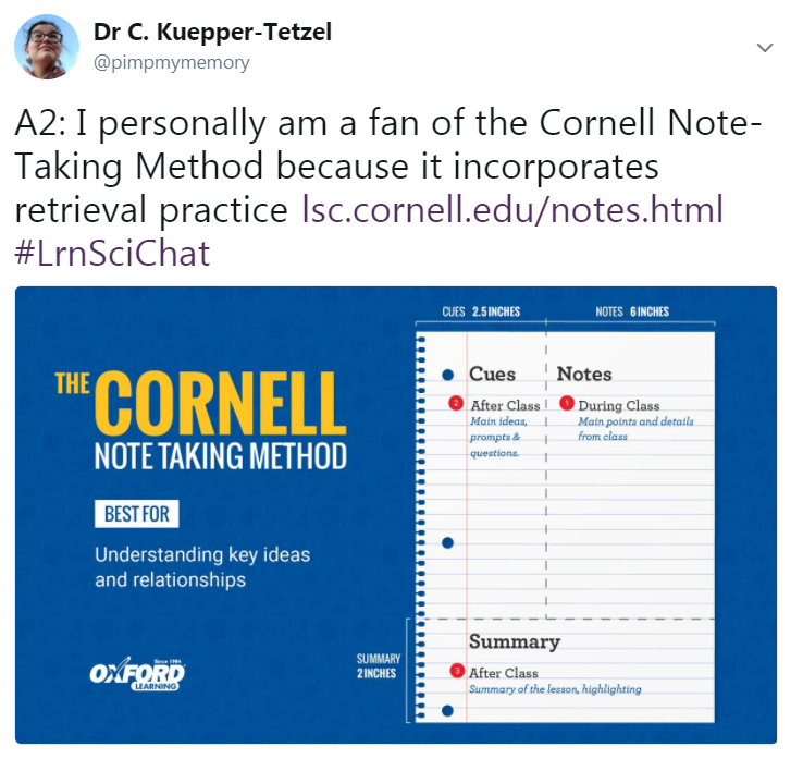 A Note on Note-Taking — The Learning Scientists