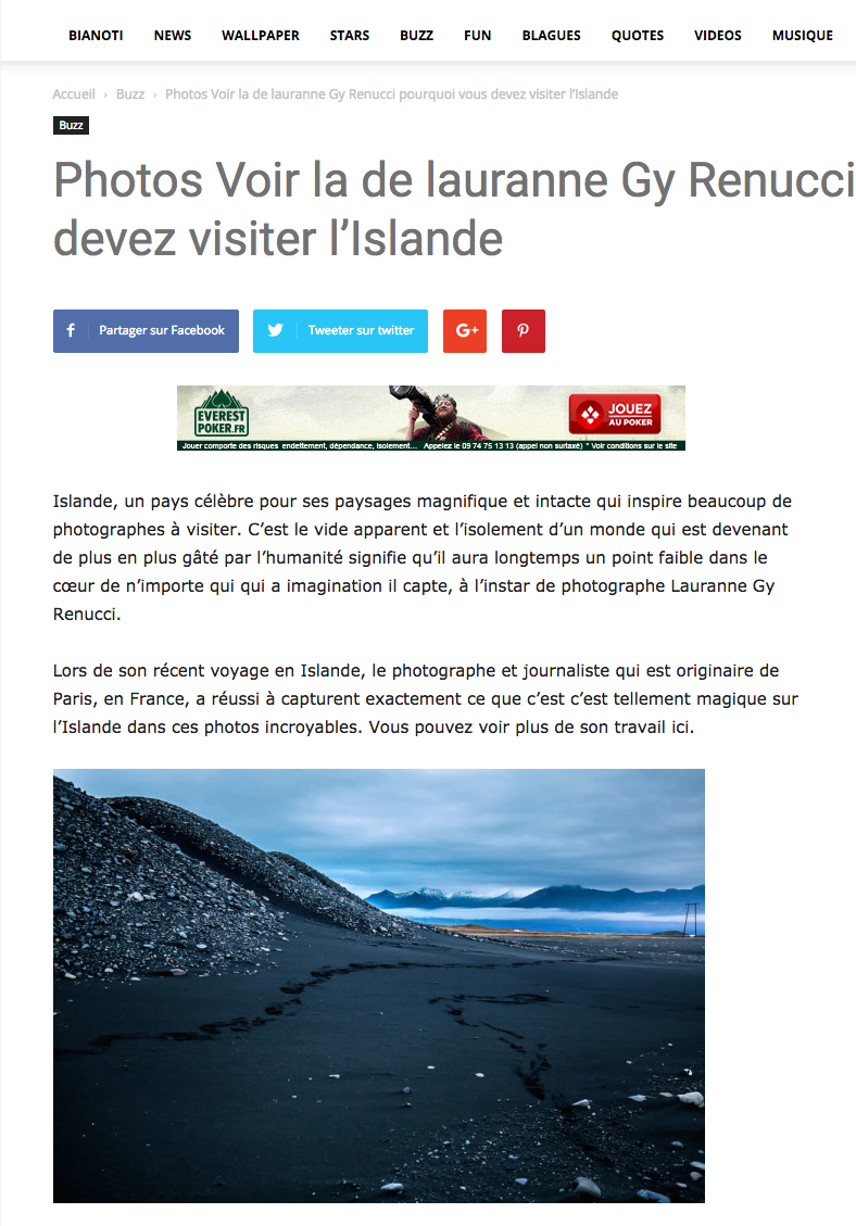 Lauranne Gy Renucci's photographs will make you wamt to visit Iceland