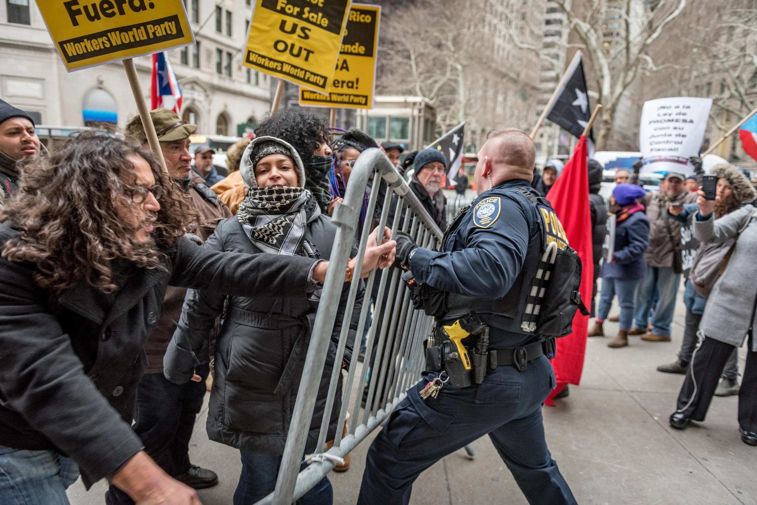 Promesa Protest Turns Violent