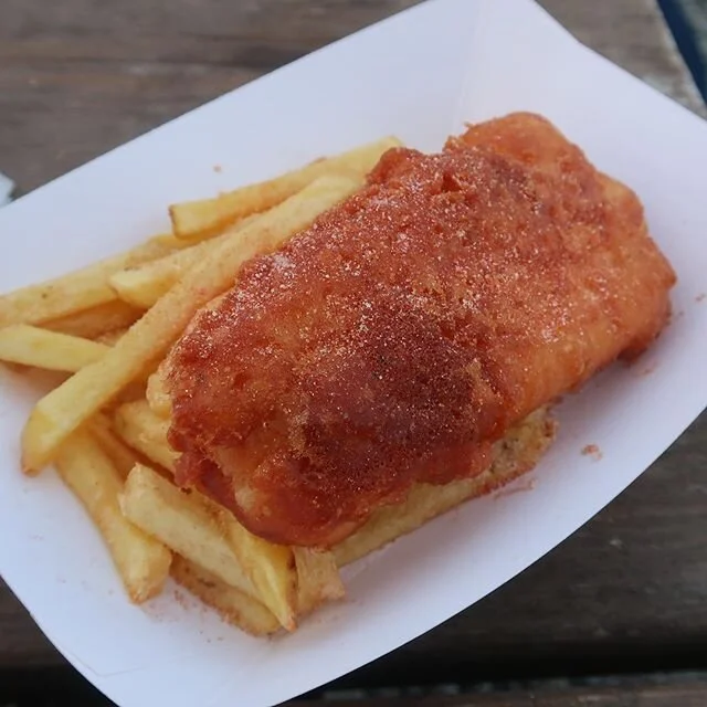: got #fish? I want to try and recreate this one. The crust was so light and crispy... and the fish was so juicy. And then seeing it steam up with the cold temps outside. Who would&rsquo;ve thought that one of most memorable fish and chips would be f
