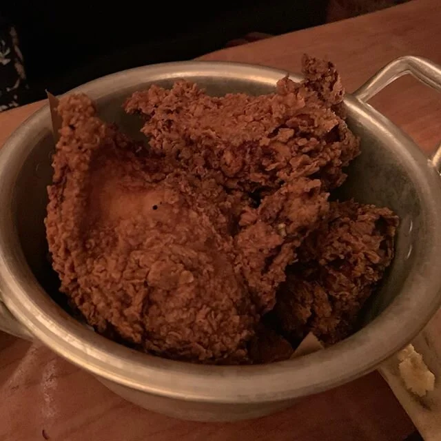 : got #friedchicken? If there&rsquo;s one thing I enjoy eating, it&rsquo;s fried chicken. And this one is up there as one of my favorites. Juicy meat with a light but crispy skin. I may have finished half a chicken before getting back to the conversa