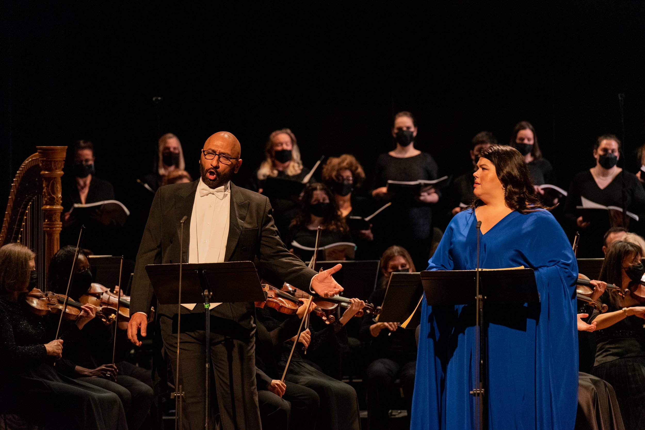 Ashraf Sewailam (title role) and Leah Crocetto (Anna Erisso)