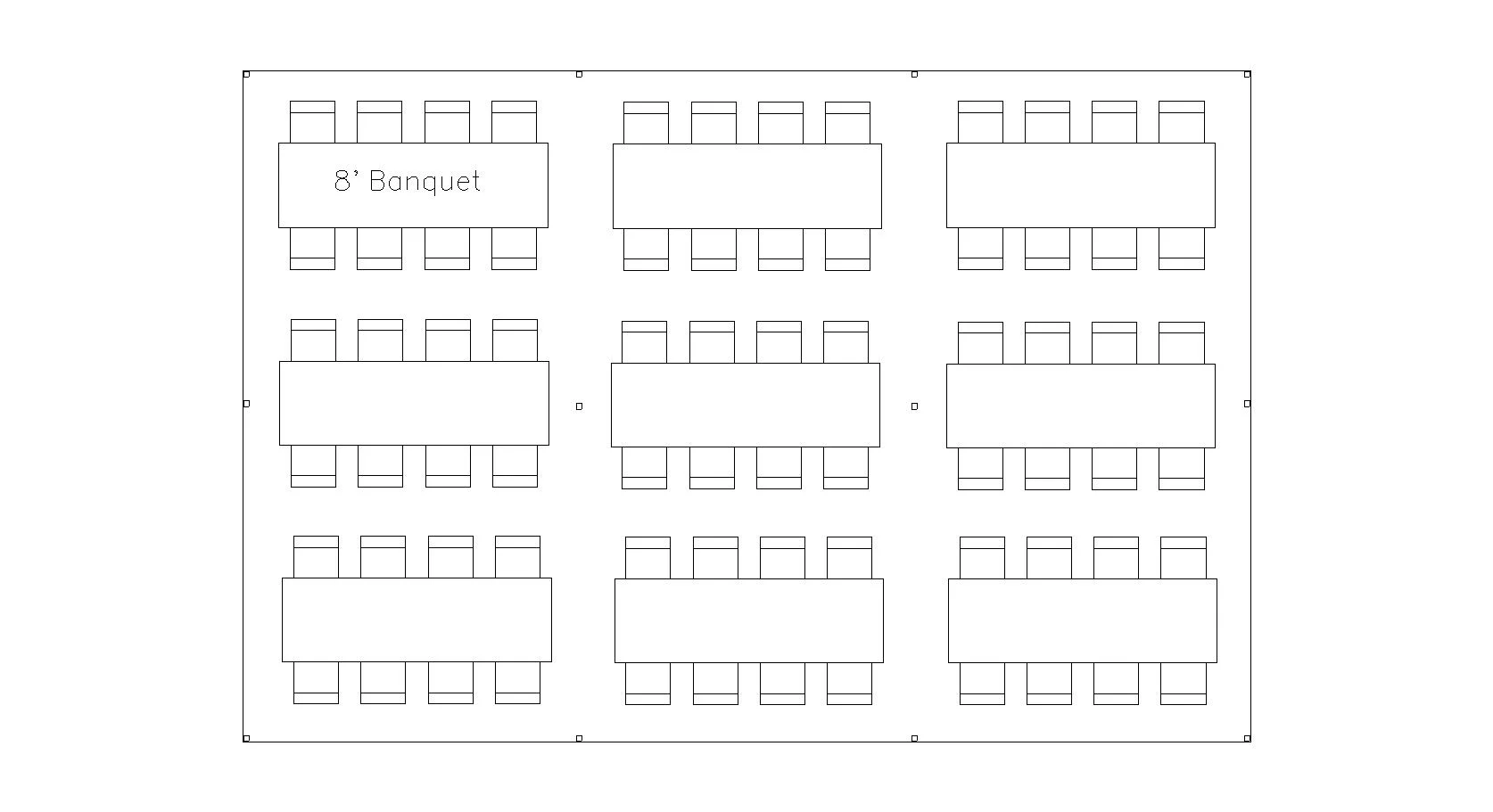 20' x 30' Canopy Tent - Seats 72 with Banquet Tables