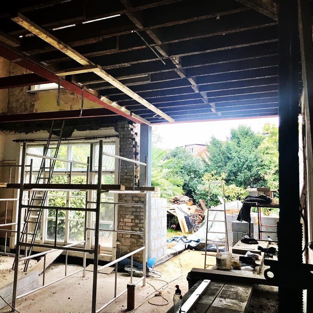 Good progress on site. Enjoying working on this house as it is stripped back, enlarged and adapted for it&rsquo;s new family.