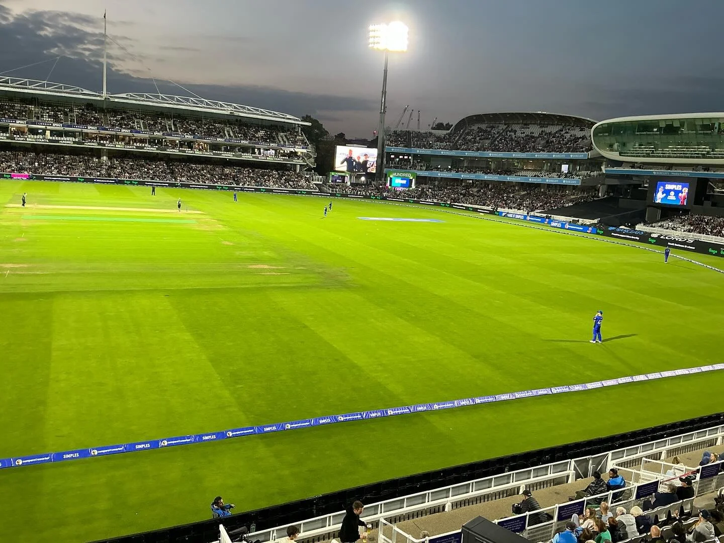 100 scoring. Lord&rsquo;s and Kia Oval. 

No idea who won or lost. No contact with the players, even though I know some of them. Enjoyable experience though.