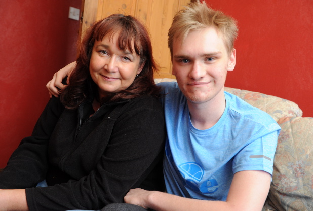 HAPPY: Jack Smith and his mum Beverley