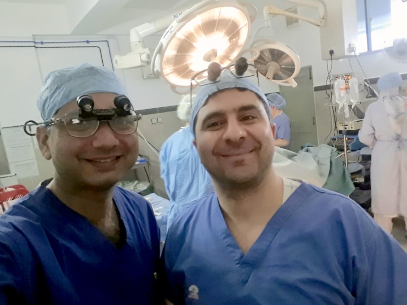 Dr Yasir Iqbal, Consultant Plastic Surgeon in Gujrat with Mr Diaa Othman