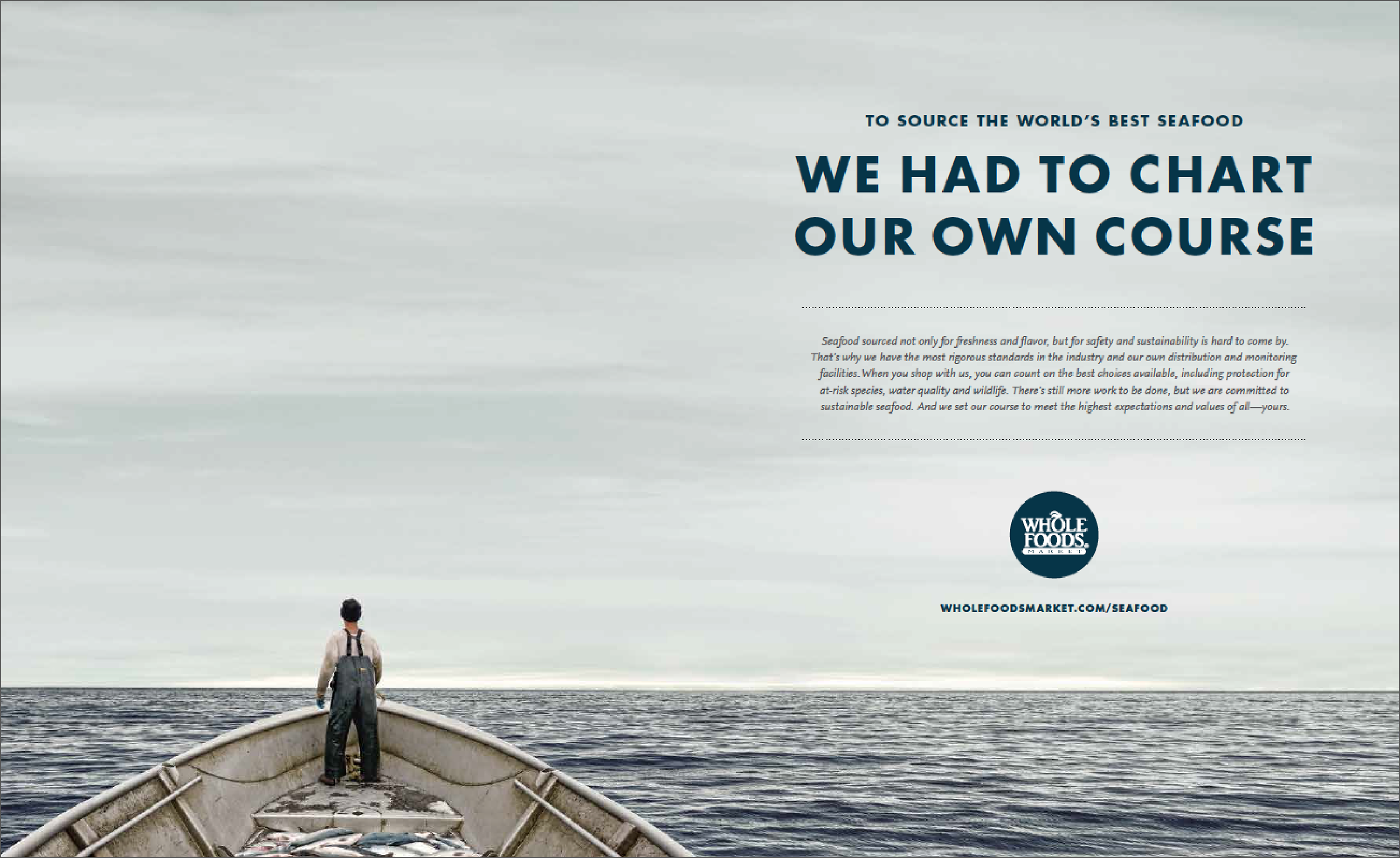 Whole Foods Market doubletruck ad in Saveur magazine