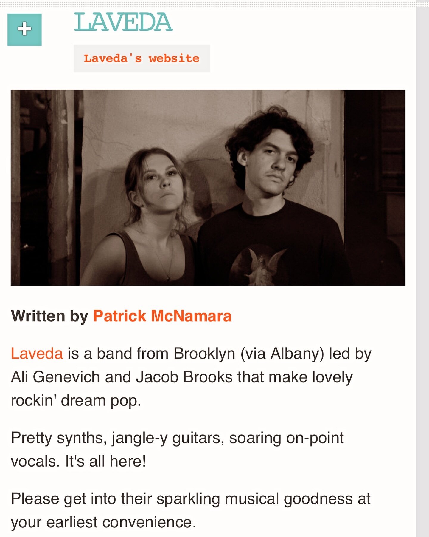 Thanks @ohmyrocknesss for highly recommending @lavedamusic under &lsquo;Bands We Like&rsquo; section &hellip;.