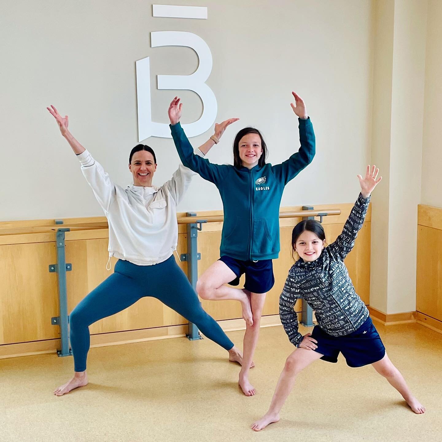 Barre3 Parent + Kid Class THIS SATURDAY! . In honor of Mother's Day, join us for a special Parent + Kid class on Saturday, May 13th at Noon! . I will be co-teaching a 30-minute class with Sierra &amp; Nora. Light refreshments provided after class!  S