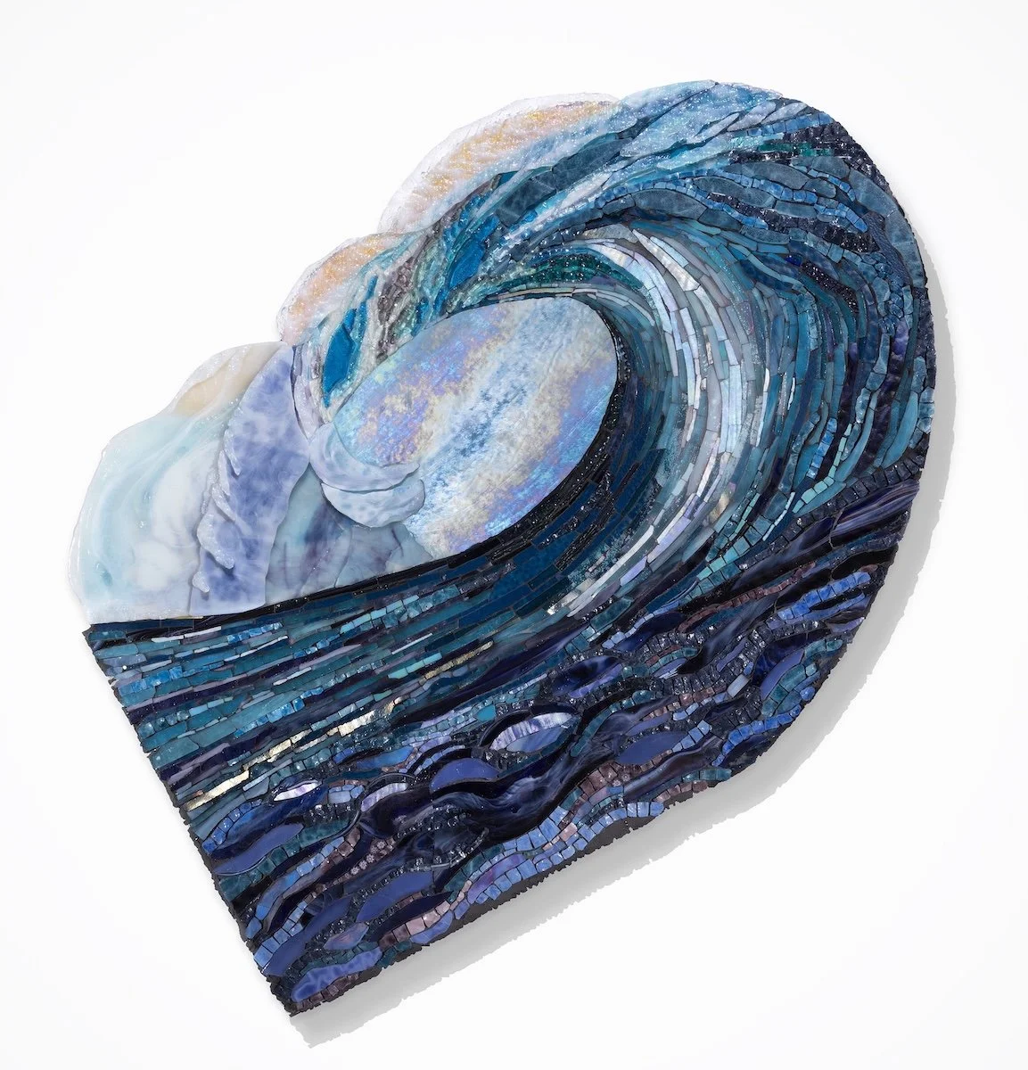  Reef Break V mosaic wave by Ruth Tyszka.   