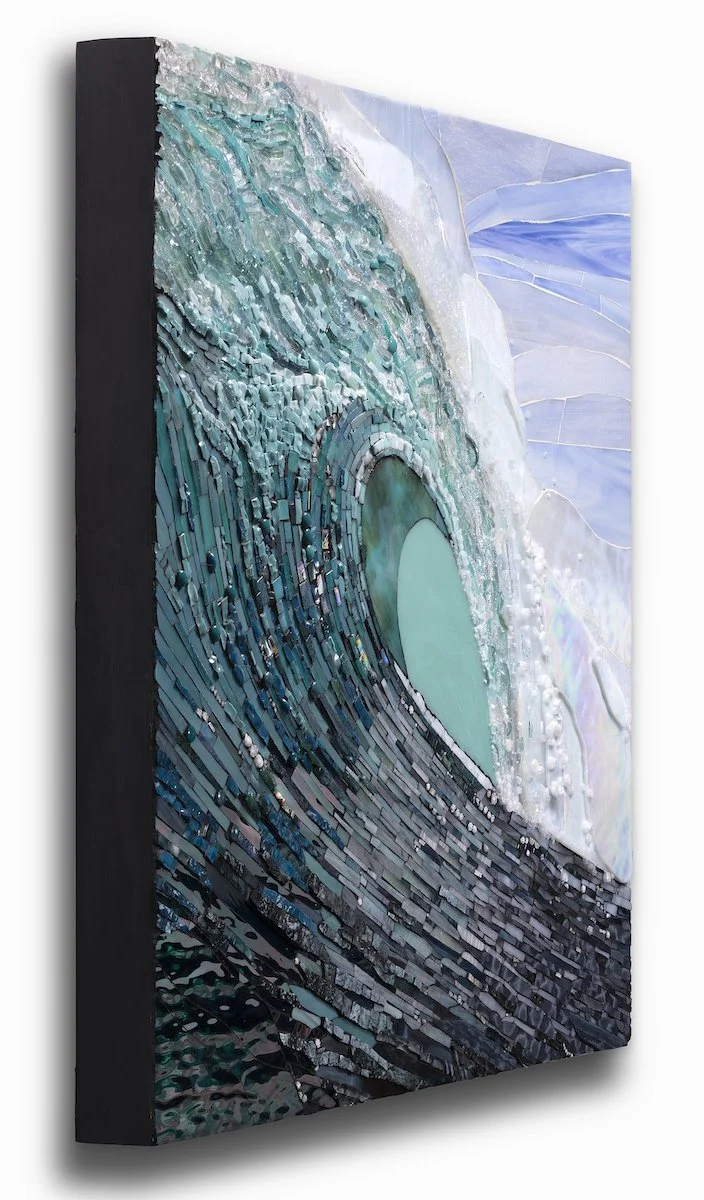  Reef Break II by Ruth Tyszka. Side detail.  