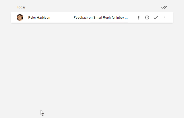 Smart Reply for Inbox by Gmail Credit: Google