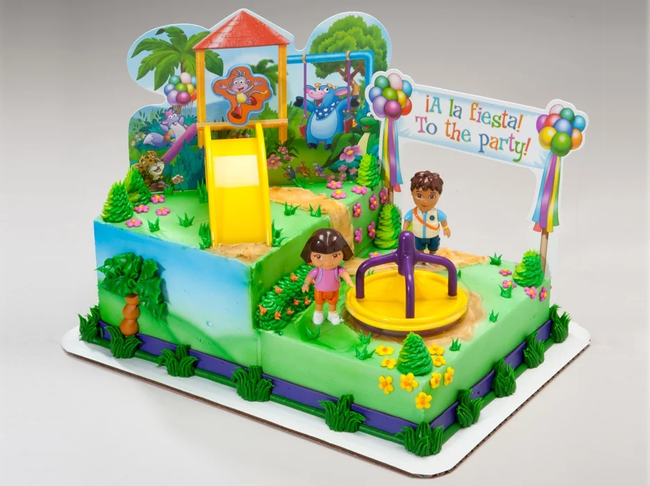 Dora cake for Decopac, delicious.