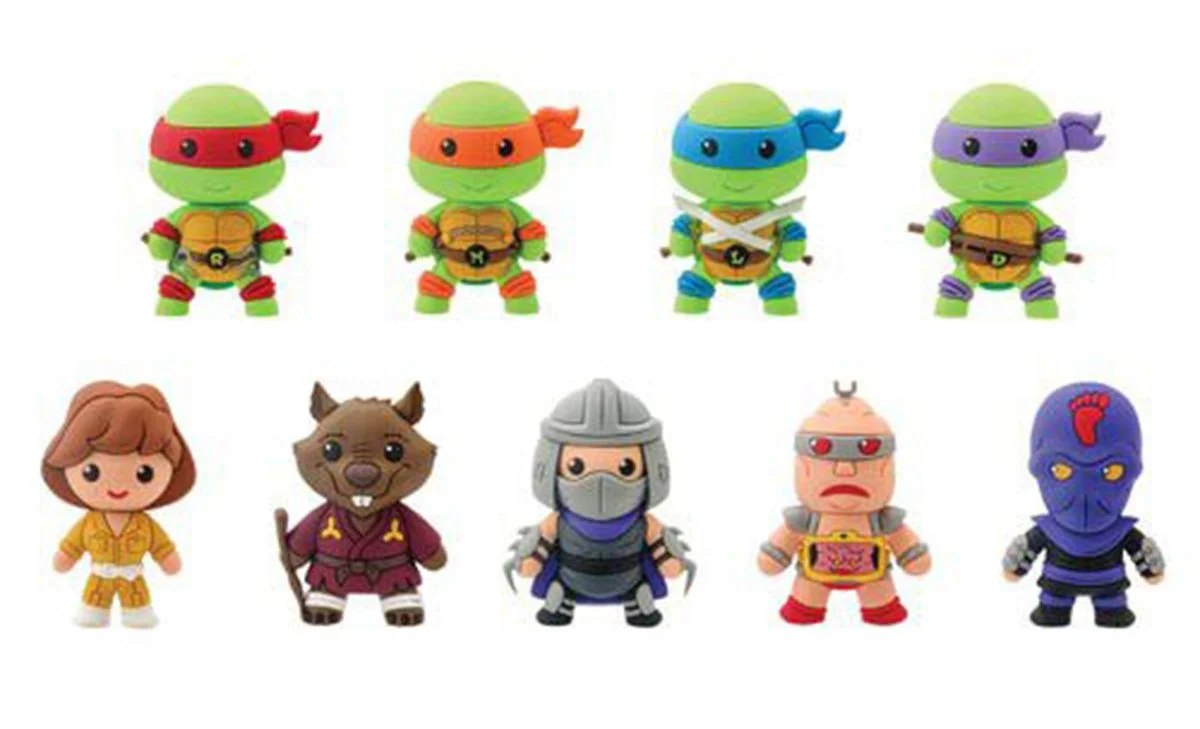 TMNT Foam Key Rings, Monogram