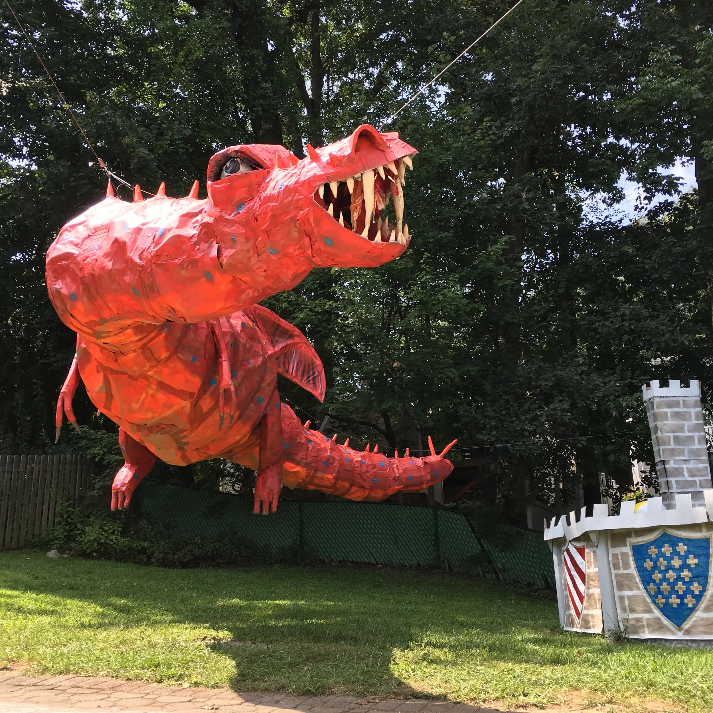 Flying Dragon and Knights of the Round Pool, Medieval Party 2018