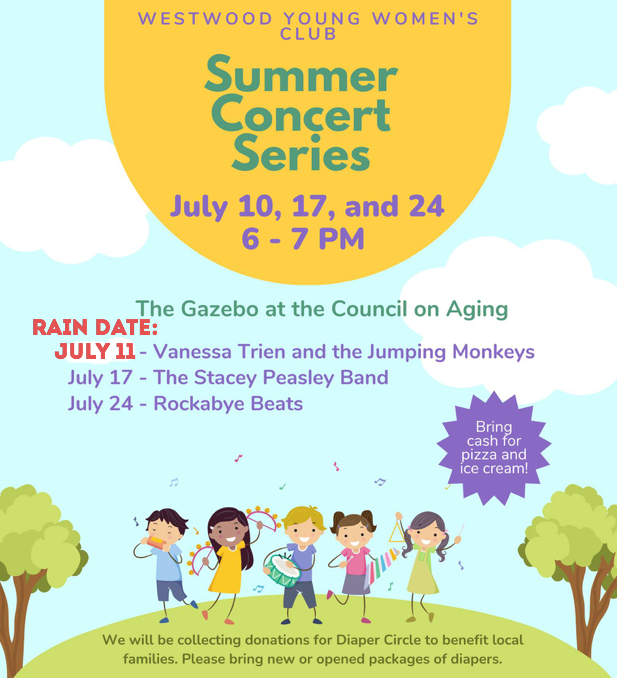 Summer Concert Series TUESDAY 7/11, MONDAY 7/17, MONDAY 7/24