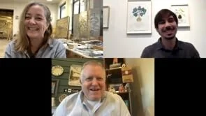 Justin L'Amie, Nancy Lorenz, and Jeffry Mitchell in Conversation