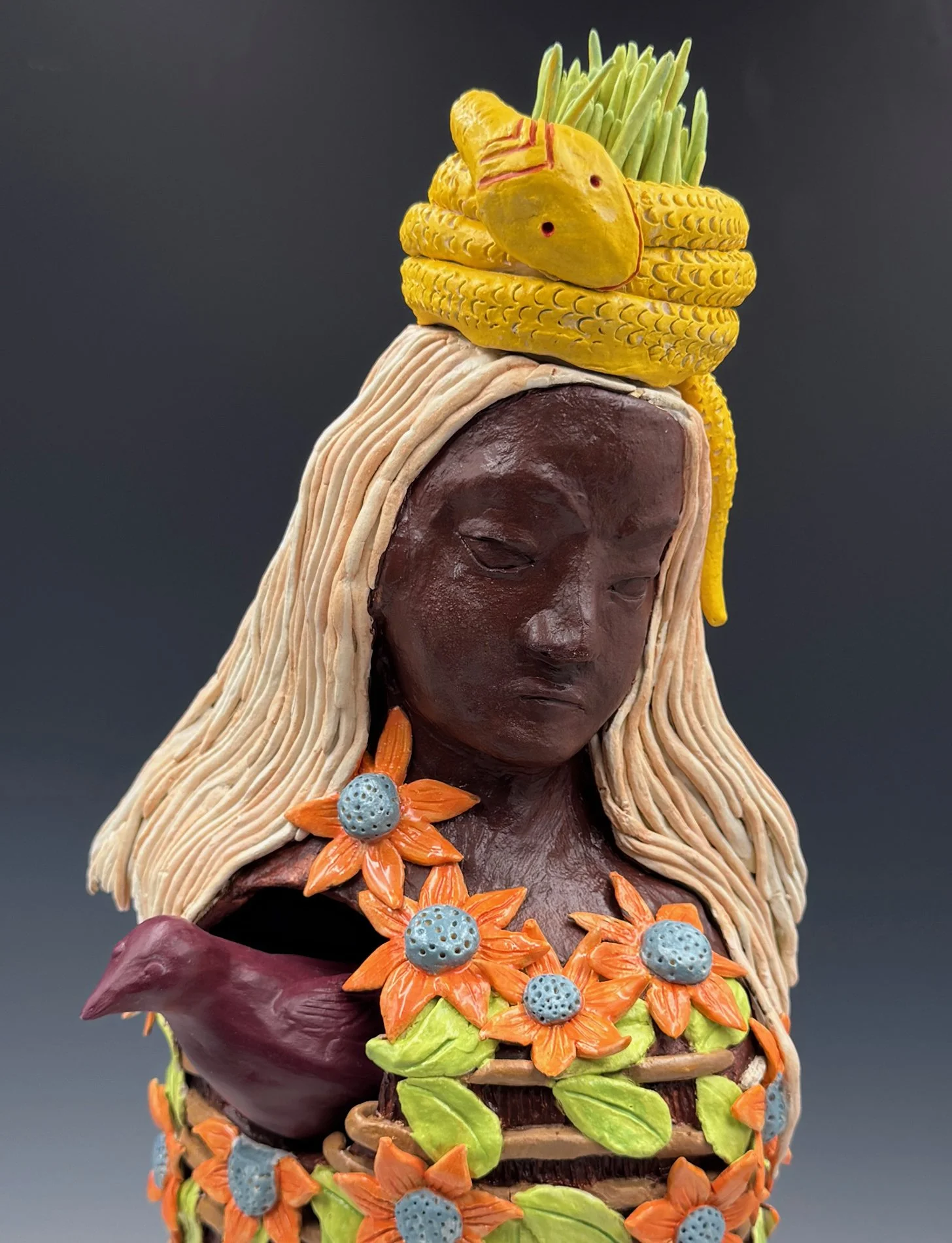 WG_Roberta Lampert_Biome I_2026_Polychrome Stoneware, Acrylic, Wood_24.5 x 9 x 7 - Susan Harrington.jpg