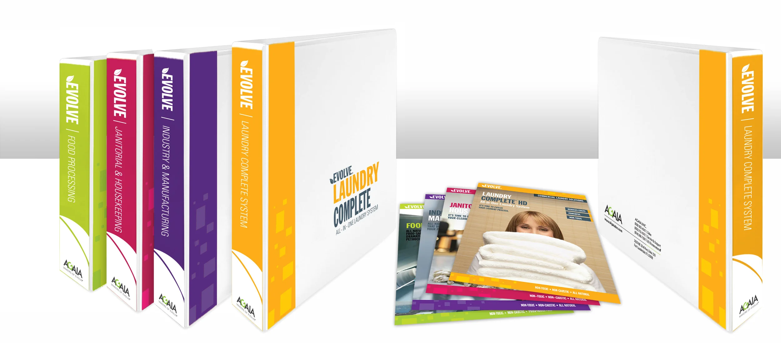 Evolve Brand | Agaia, Inc. | Branding | Binders & Brochures
