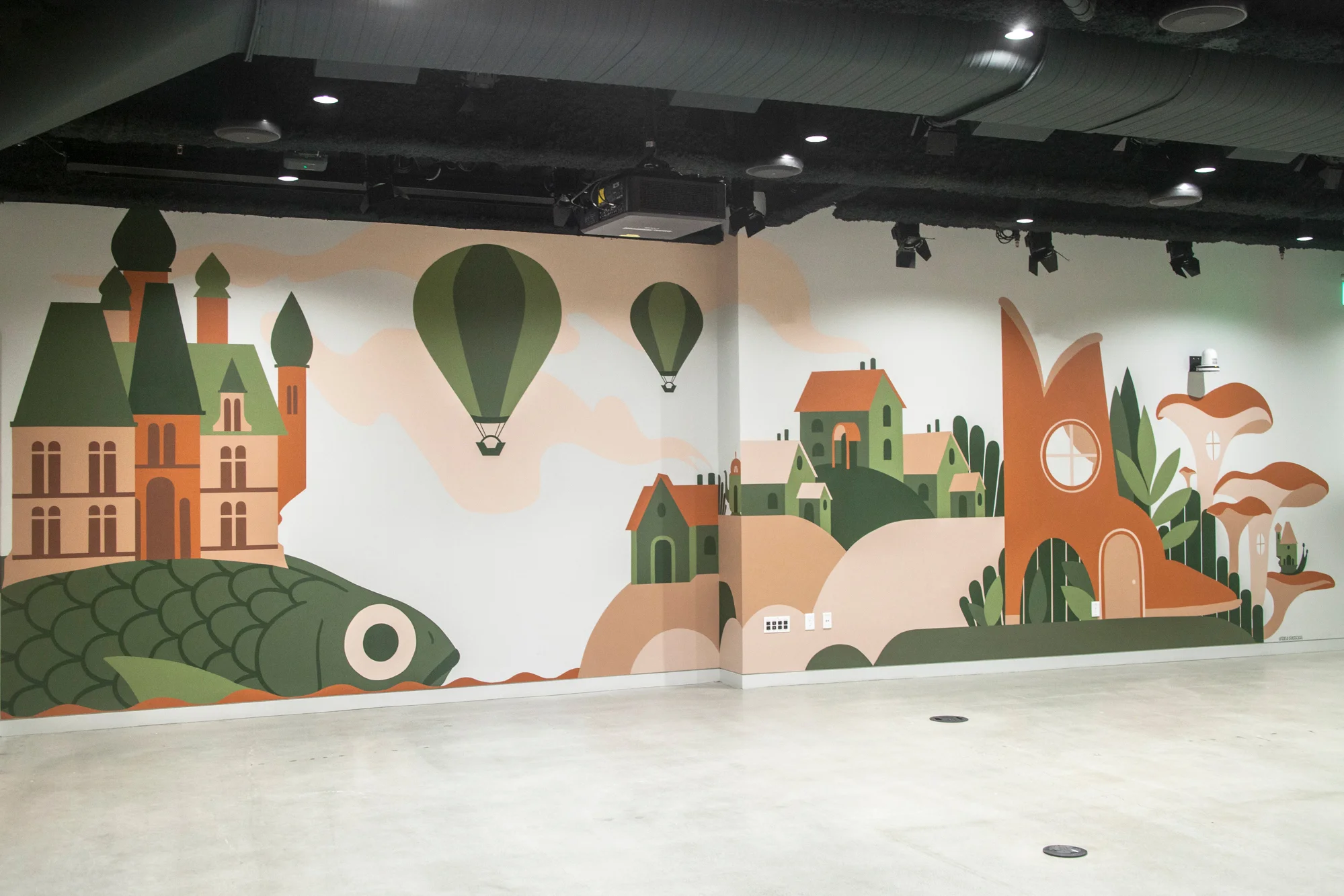 Airbnb Mural Seattle HQ
