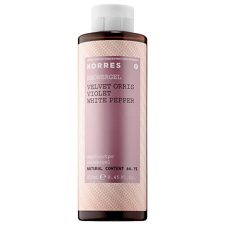 Korres Velvet Orris Violet White Pepper Showergel; $18.50