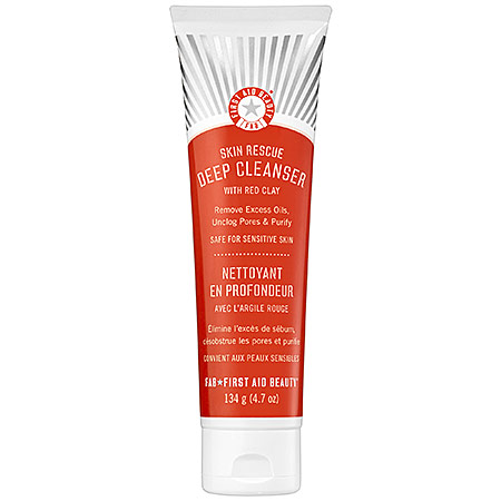 First Aid Beauty Skin Rescue Deep Cleanser with Red Clay; $24