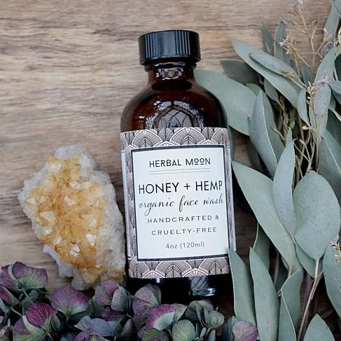 Herbal Moon Apothecary (Etsy) Honey & Hemp Organic Face Wash