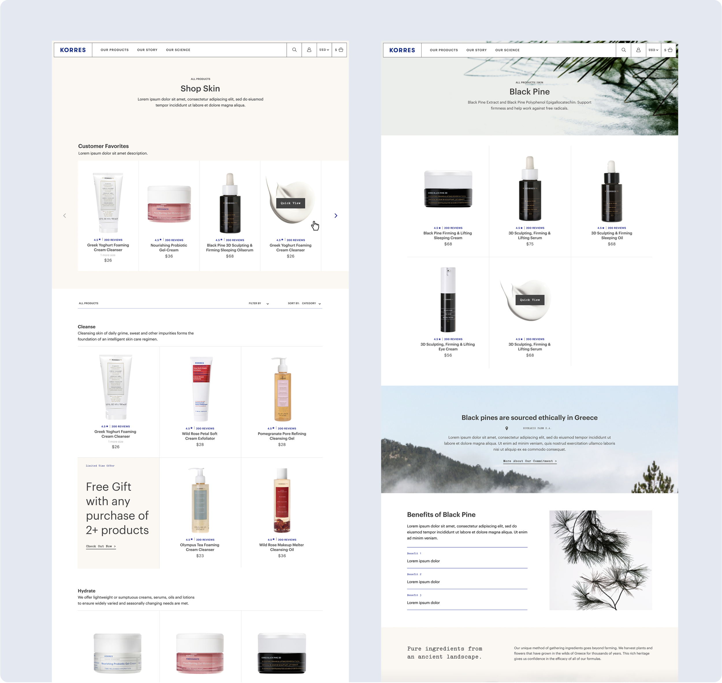 Product List Pages