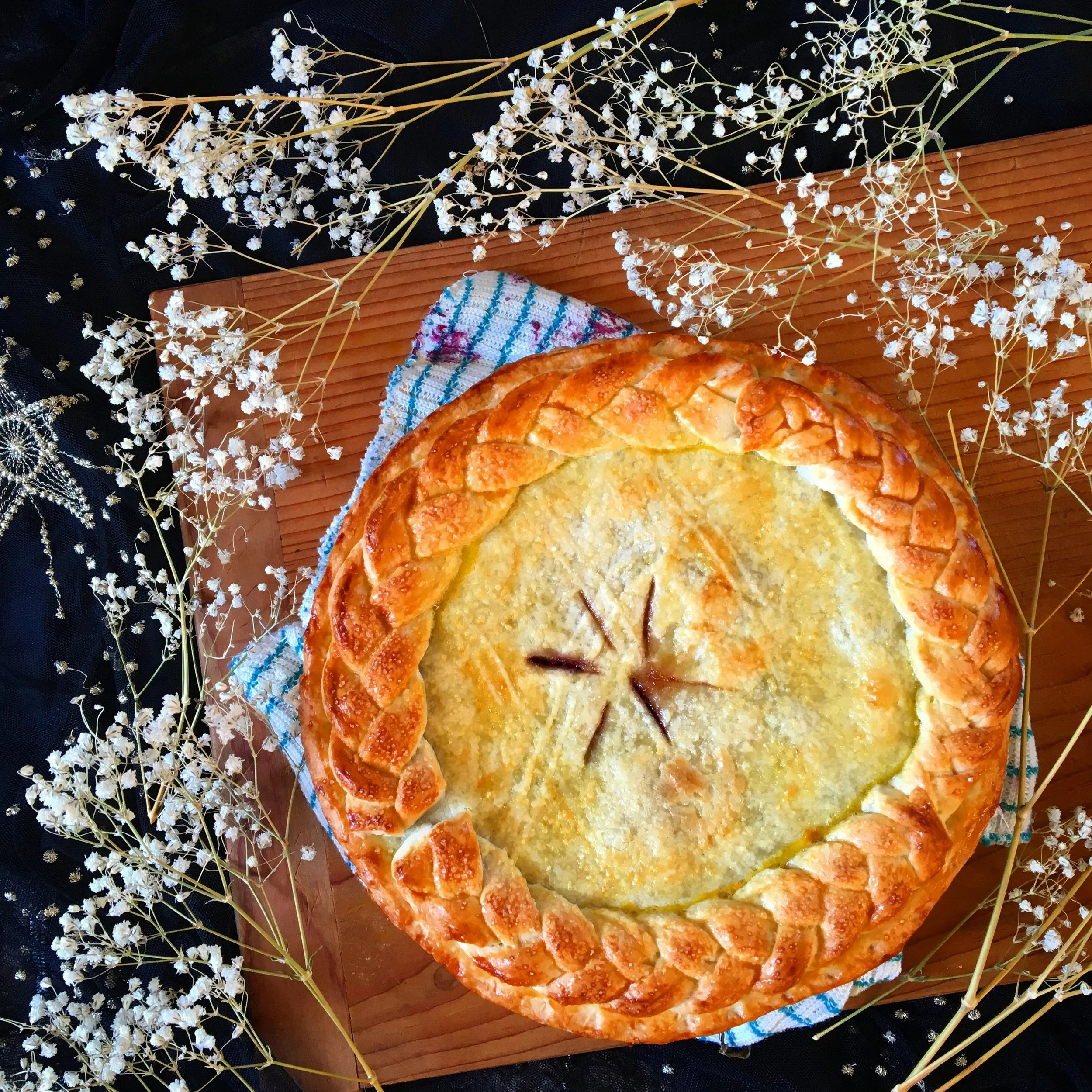 Persimmon Plum Pie
