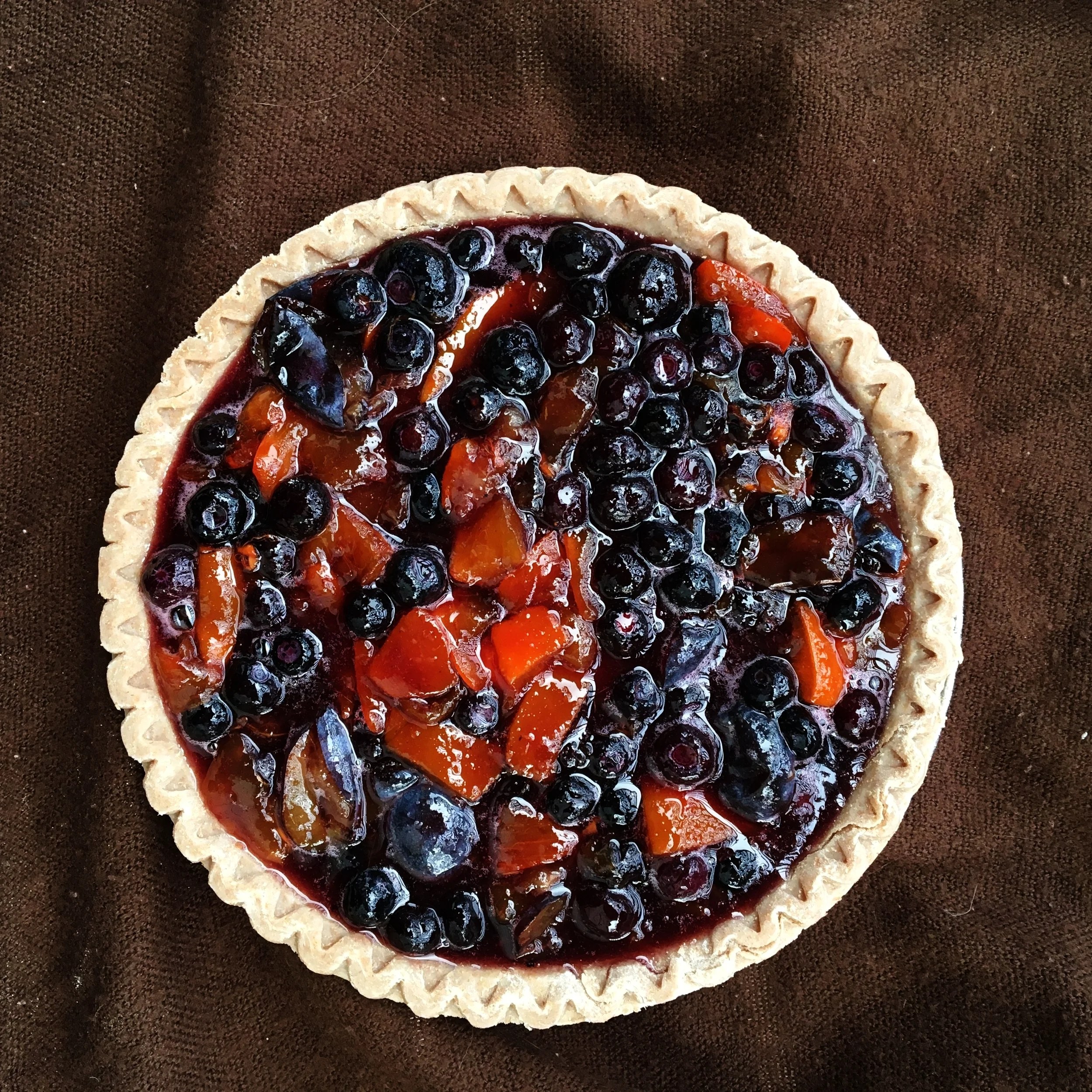 Persimmon Plum Pie
