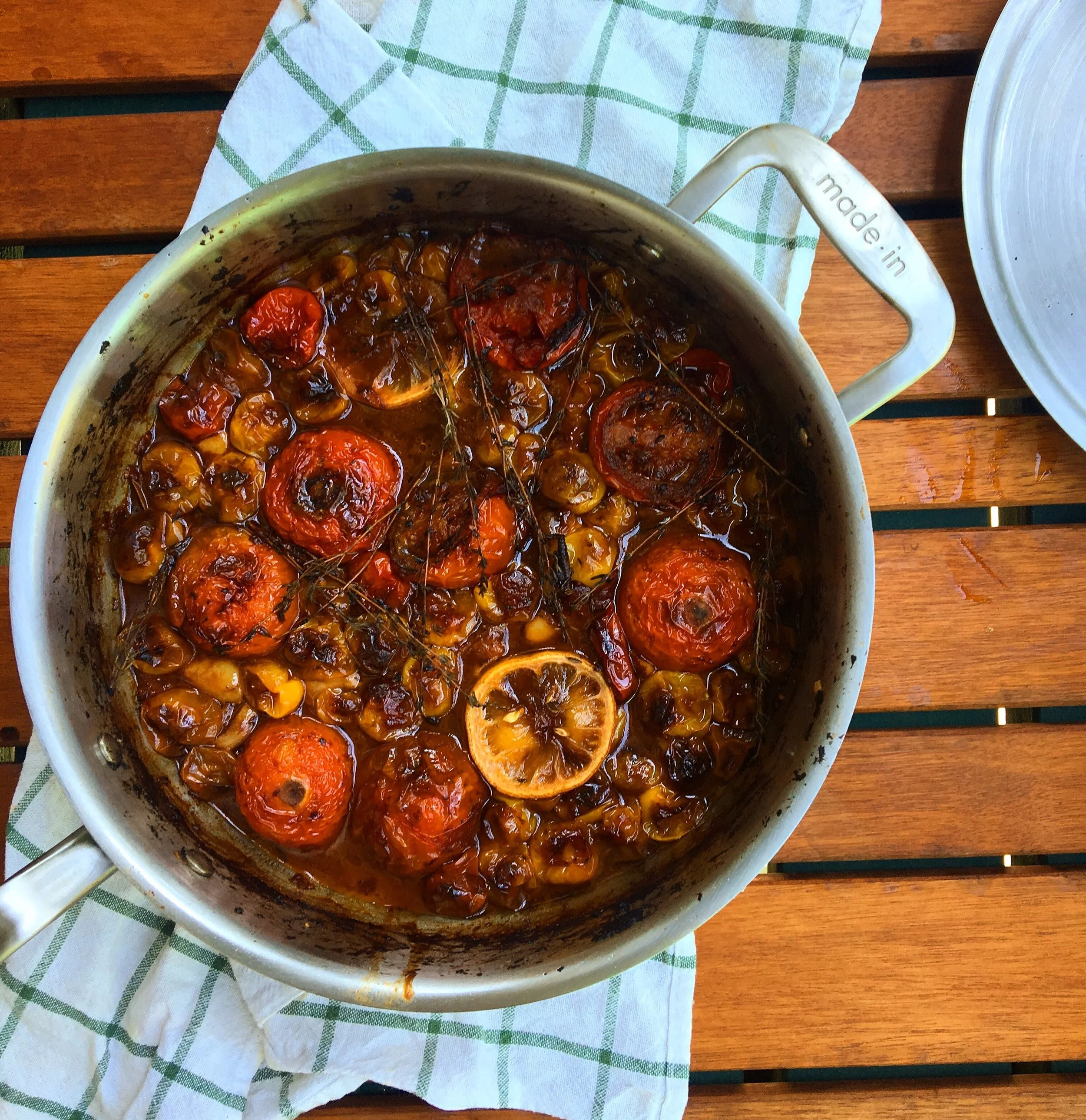 Garlicky Roasted Tomatoes with Miso Butter