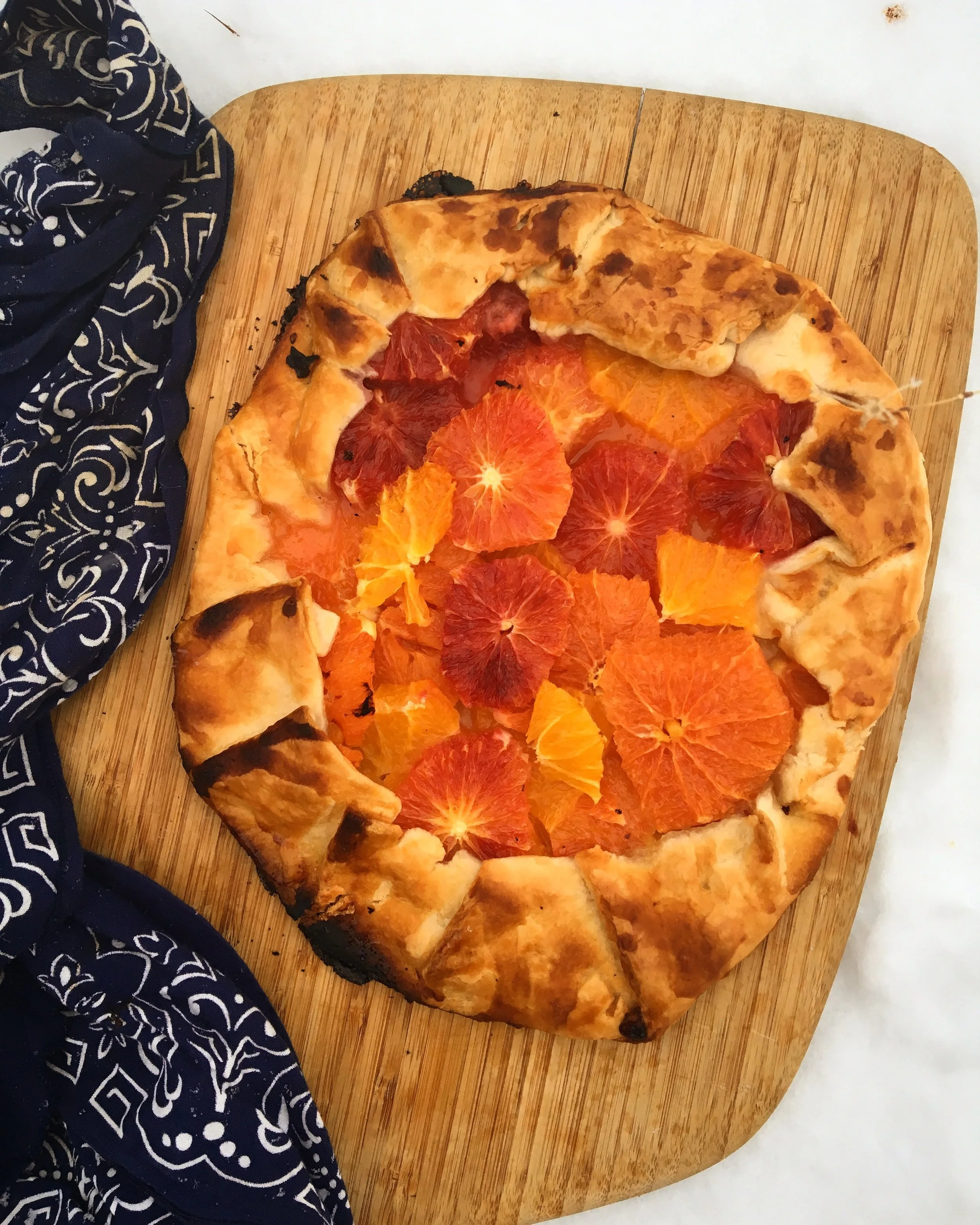 Wintry Honey Orange Galette 