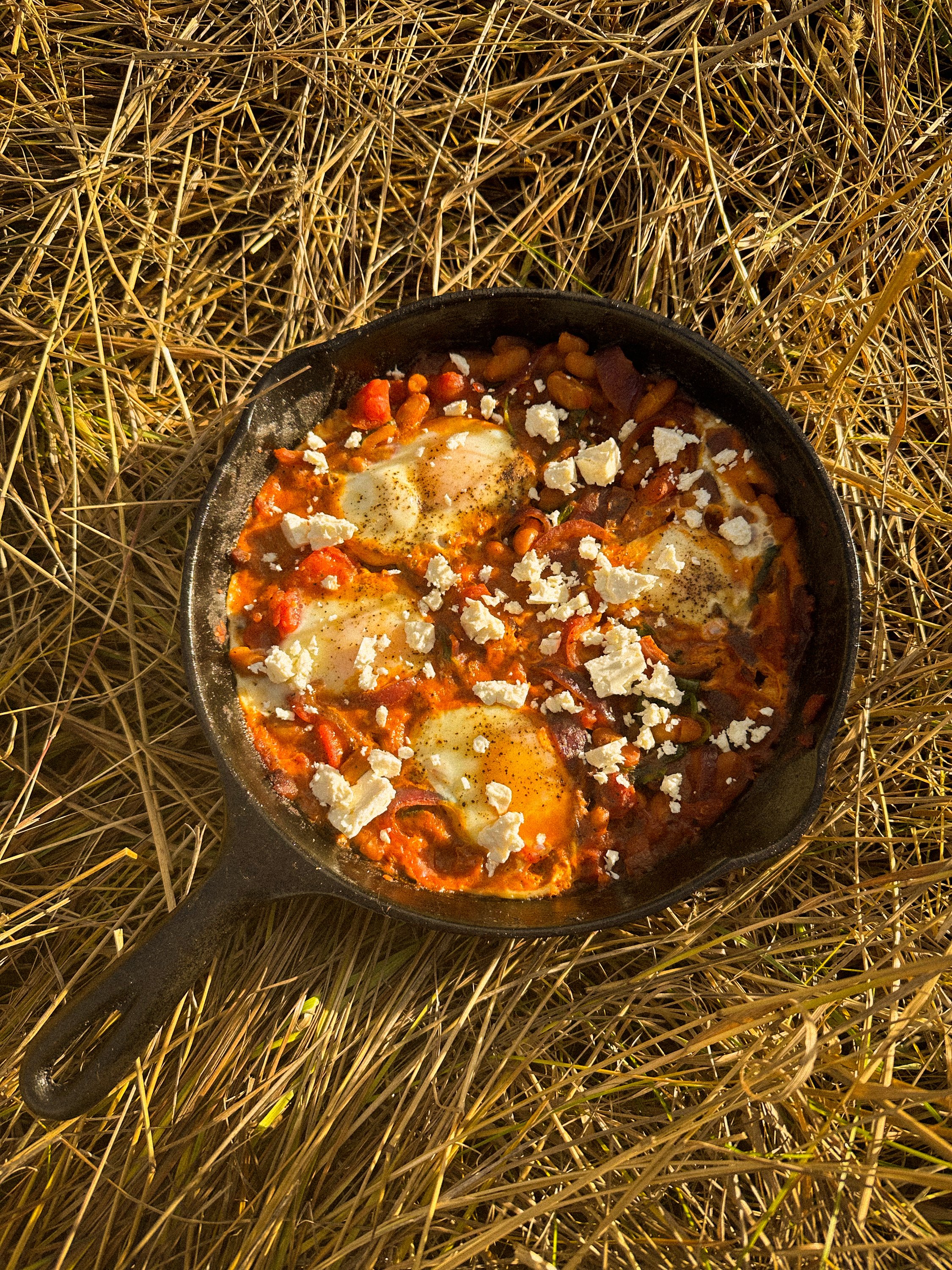 Eggs in Purgatory with Tomato Alla Vodka Cannellini Beans