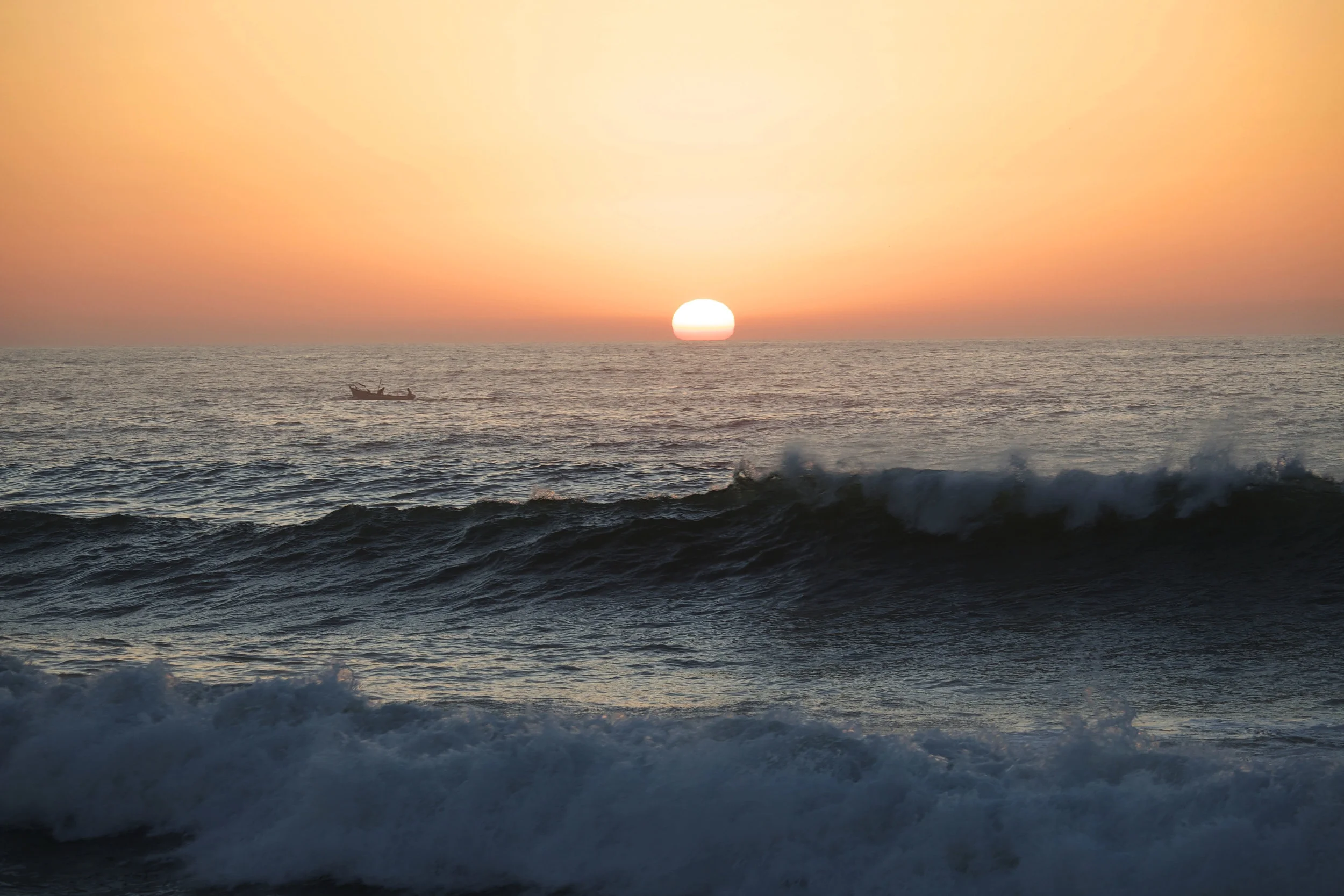 Fishing in the Atlantic Dusk