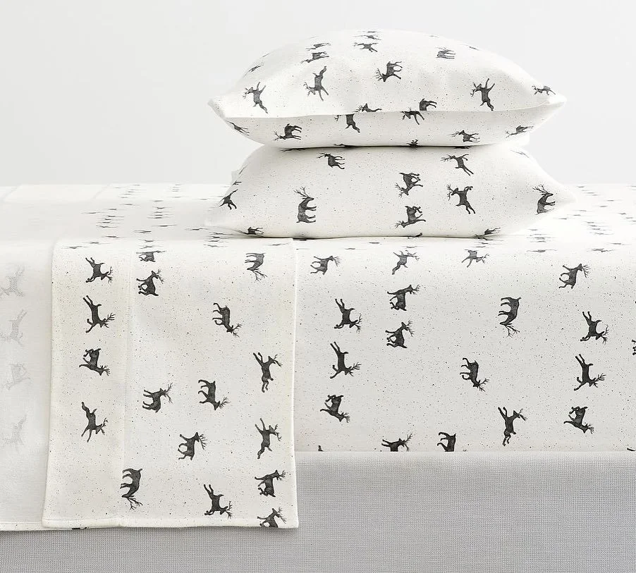 Flannel Deer Sheet Set