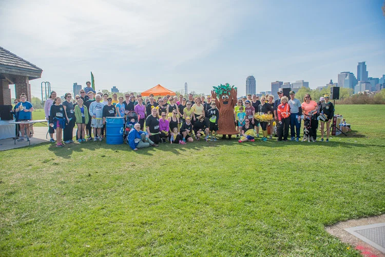Our wonderful volunteers at the 2016 Bee Run 5K, Boom Island, Minneapolis