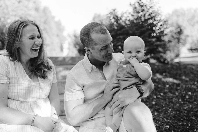 Our friends and their sweet little babe. His smile is just too much π