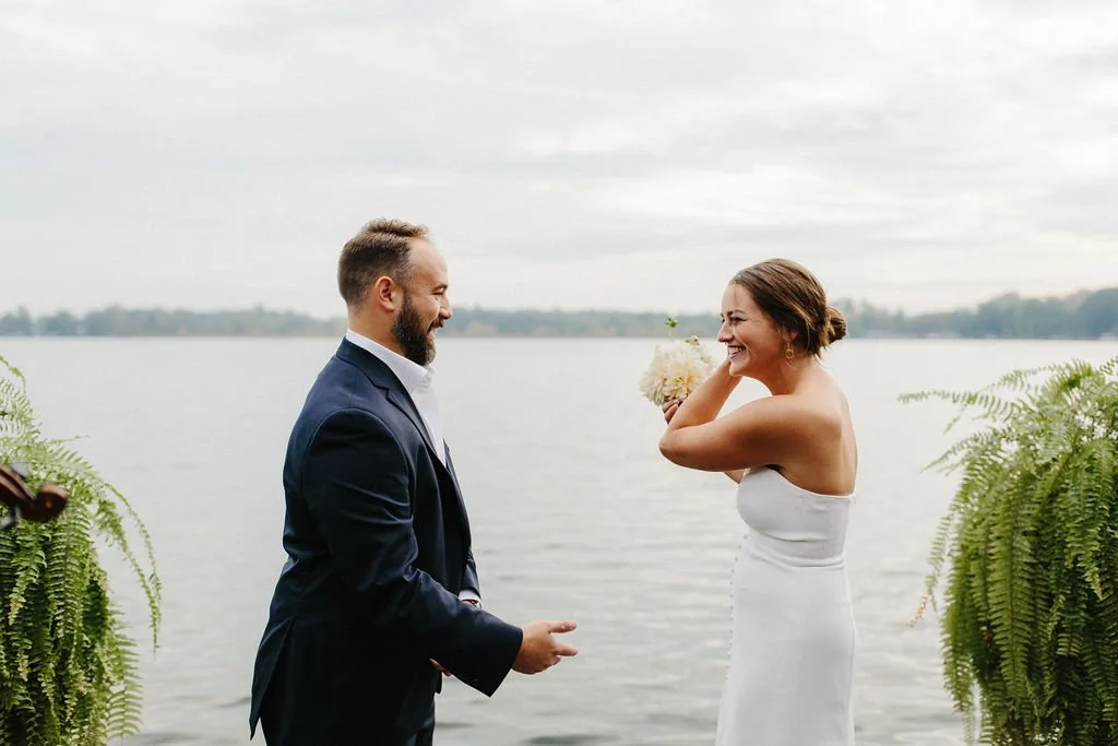 Intimate Lakeside Wedding at Private Residence