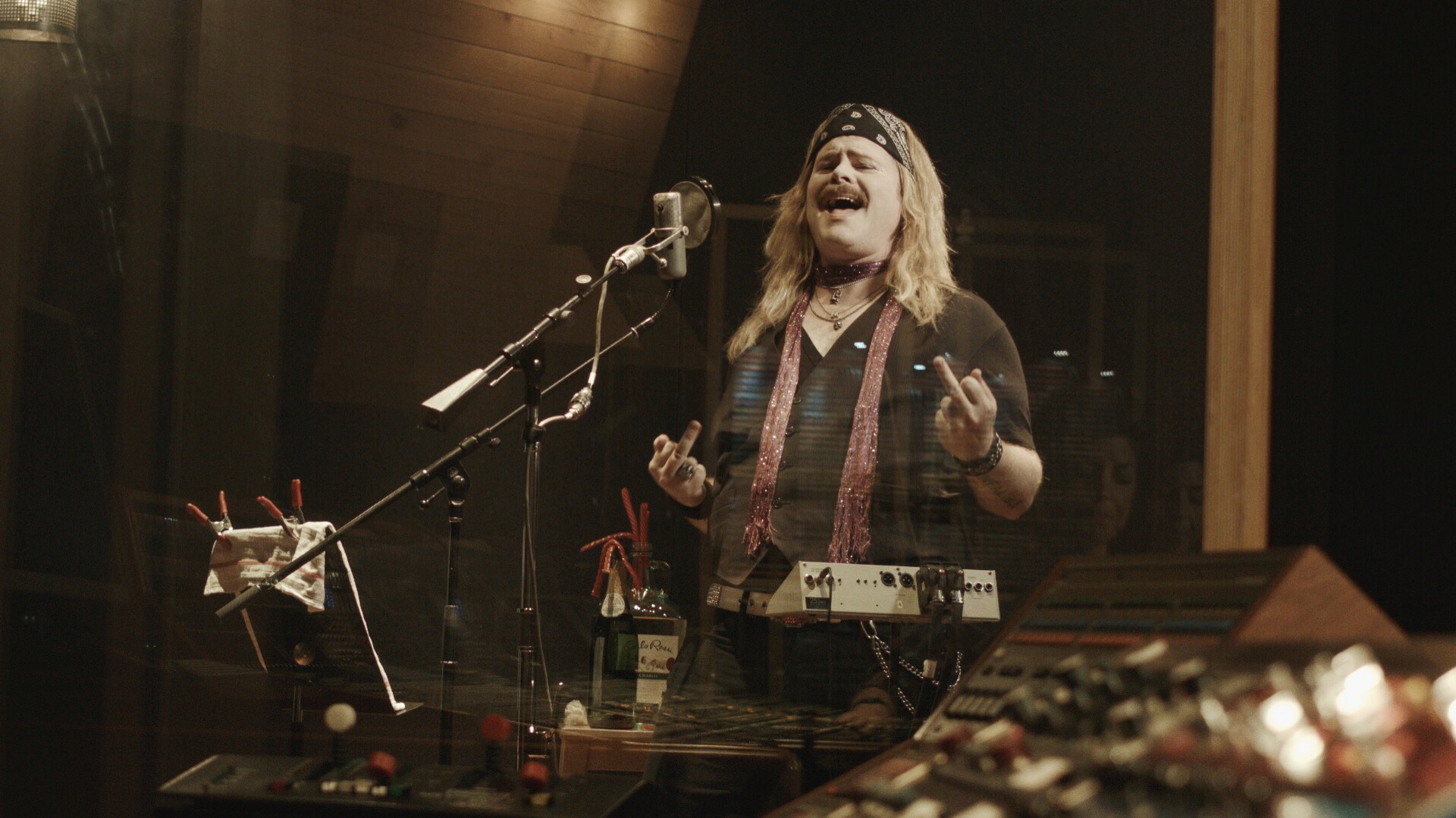 Jamie Milliken as Roger Oddcock at 25th Street Studios in Oakland earlier this month 