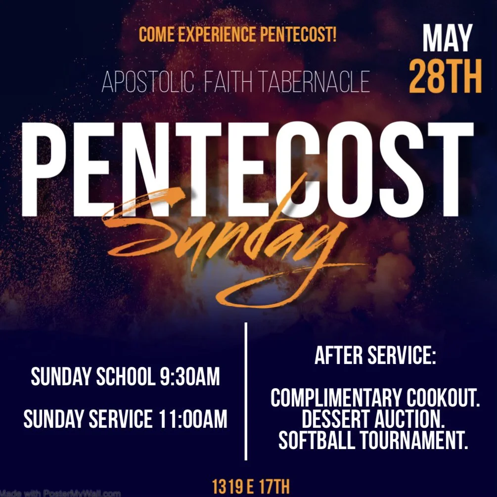 Pentecost Sunday!