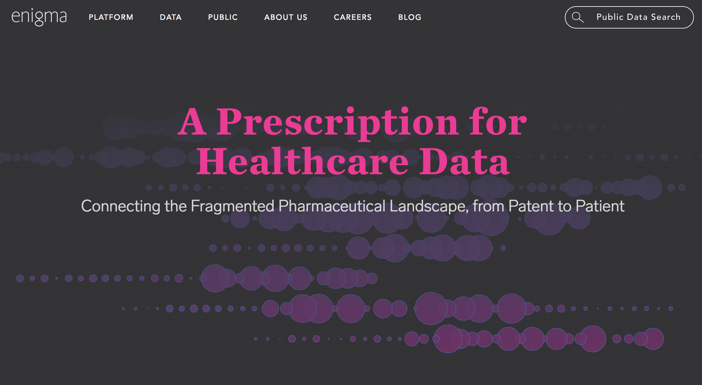 A Prescription for Healthcare Data