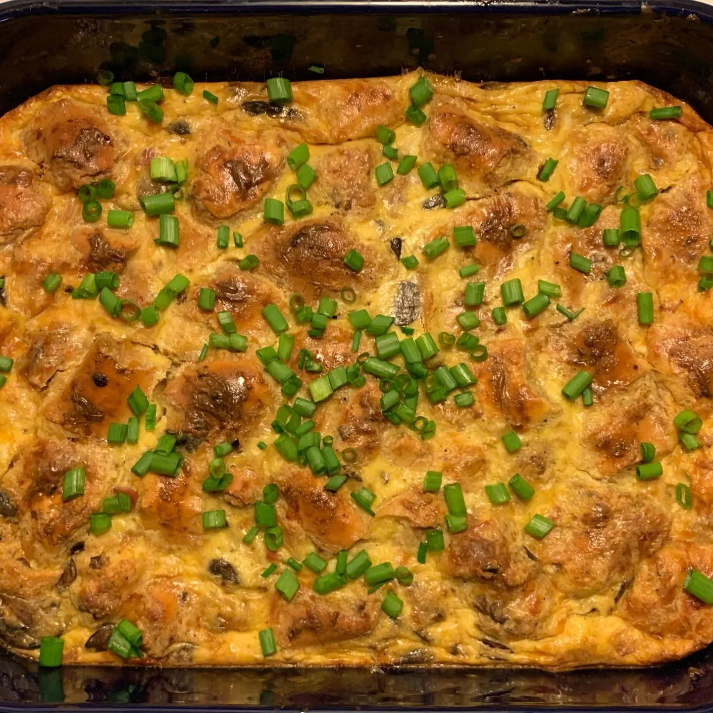 Breakfast: Egg &amp; Mushroom Casserole 🍳🍄&zwj;🟫