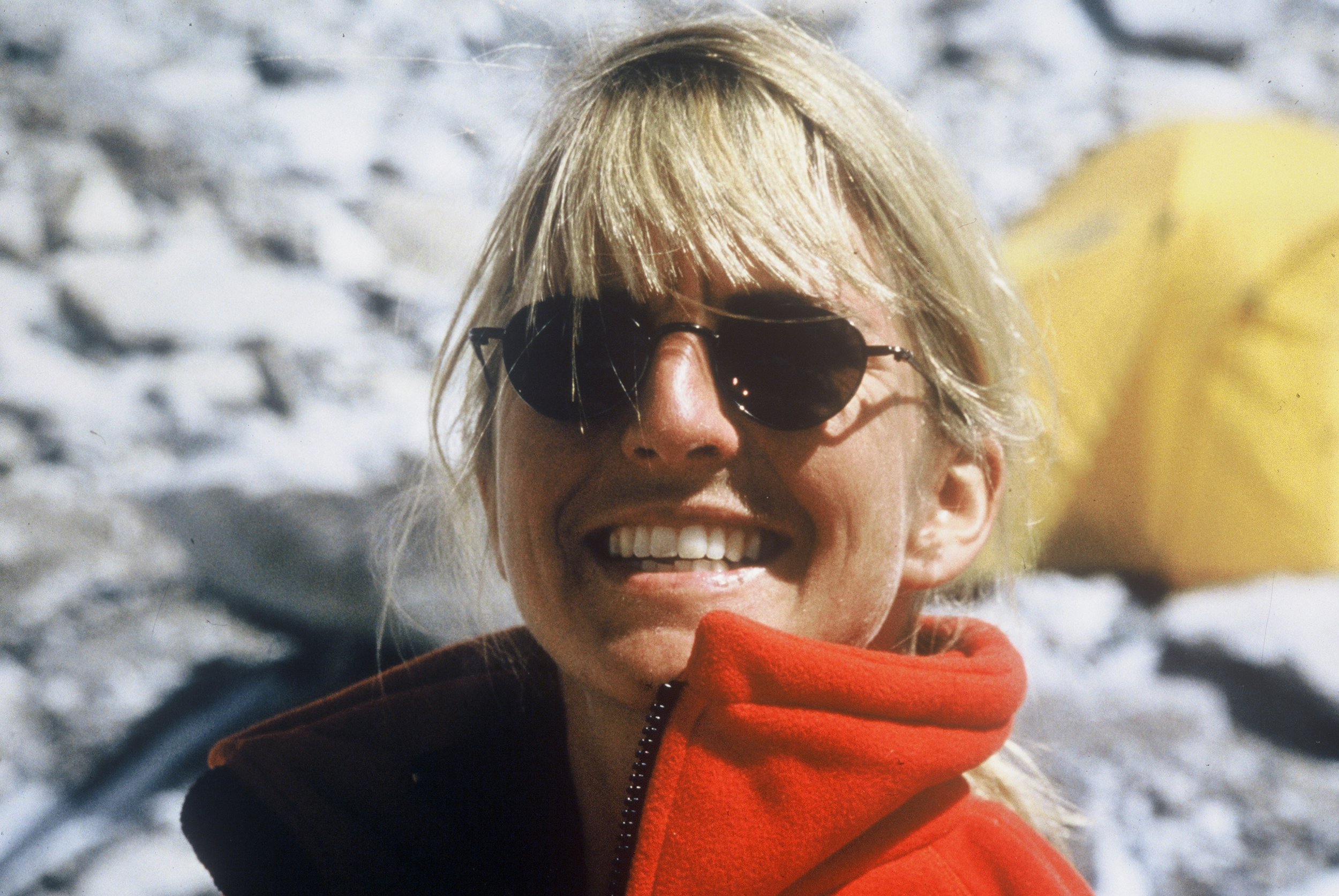  Chris on one of her Himalayan expeditions 