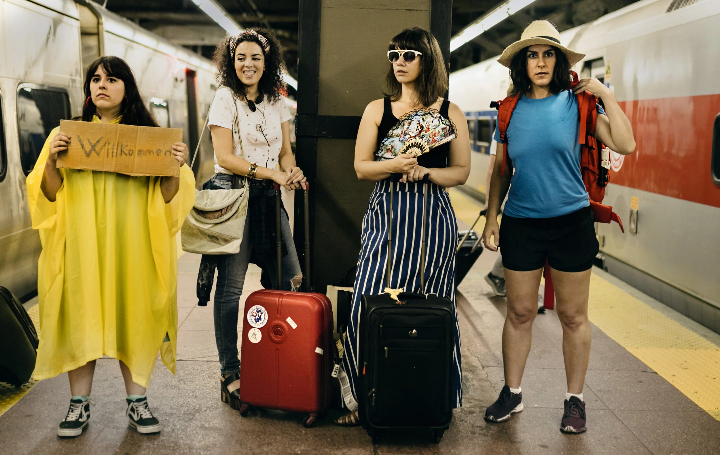 Photo by Bruna Lacerda. Left to right: Heloise Wilson, Mouna R’miki, Mischa Ipp, Marisela Grajeda Gonzalez