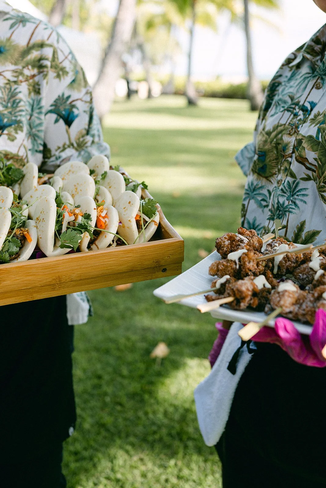 appetizers on a tray