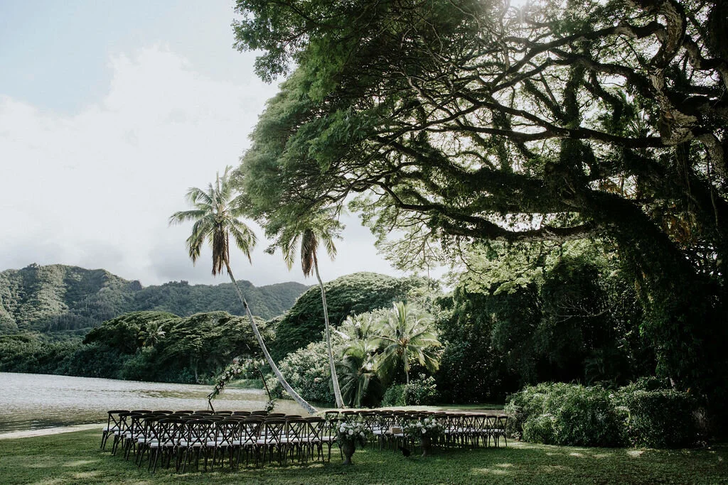 Rustic and romantic mountain wedding in Hawaii.