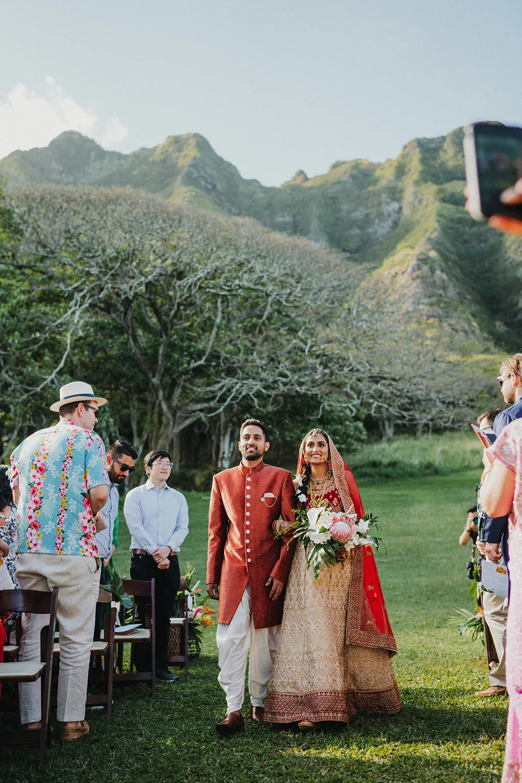 Bright, colorful and cultural Indian wedding in Hawaii.
