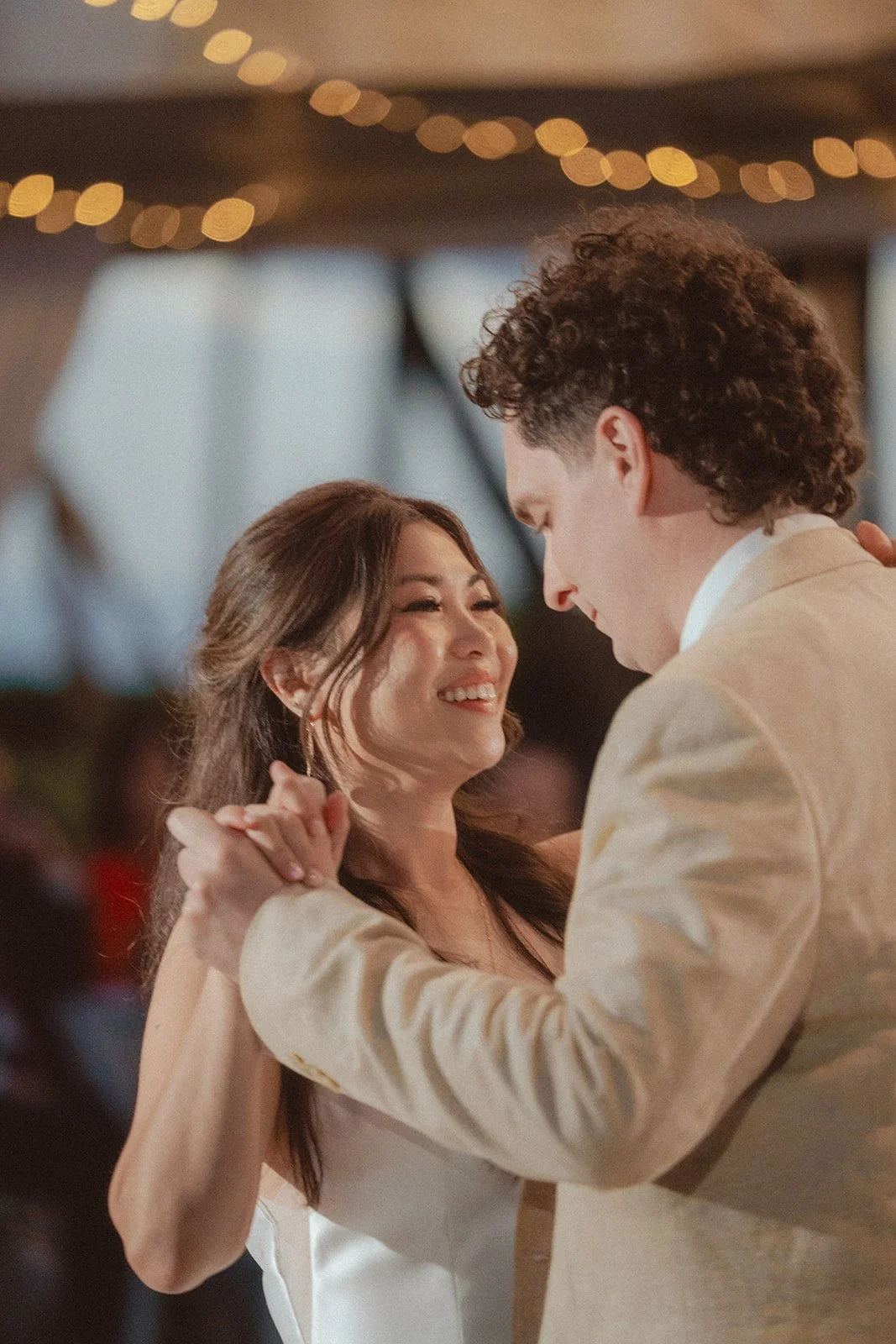 bride and groom first dance