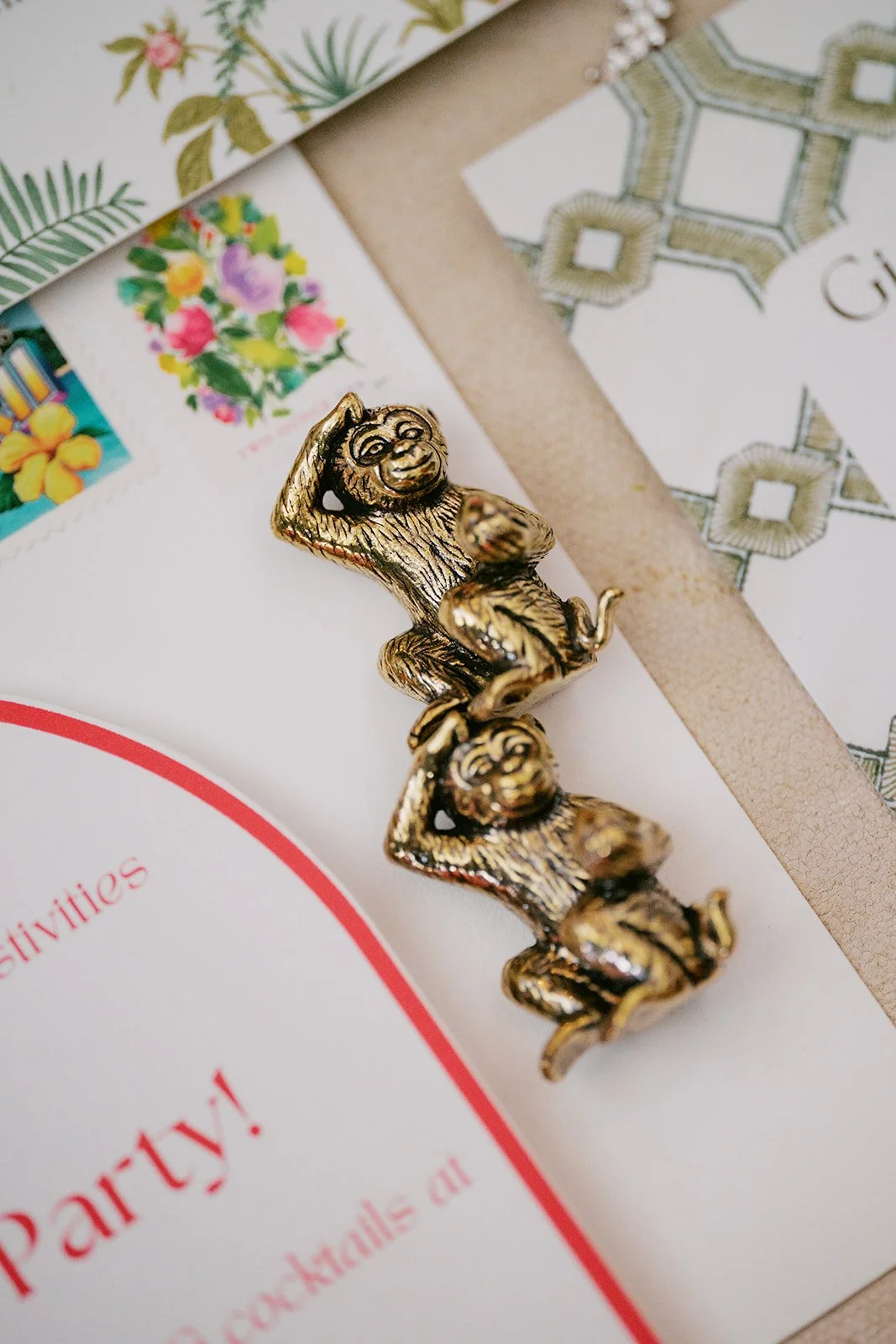 brass monkey figurines